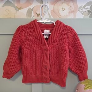 Hanna Andersson Orange Size 4 Or 4t Ribbed Button Cardigan